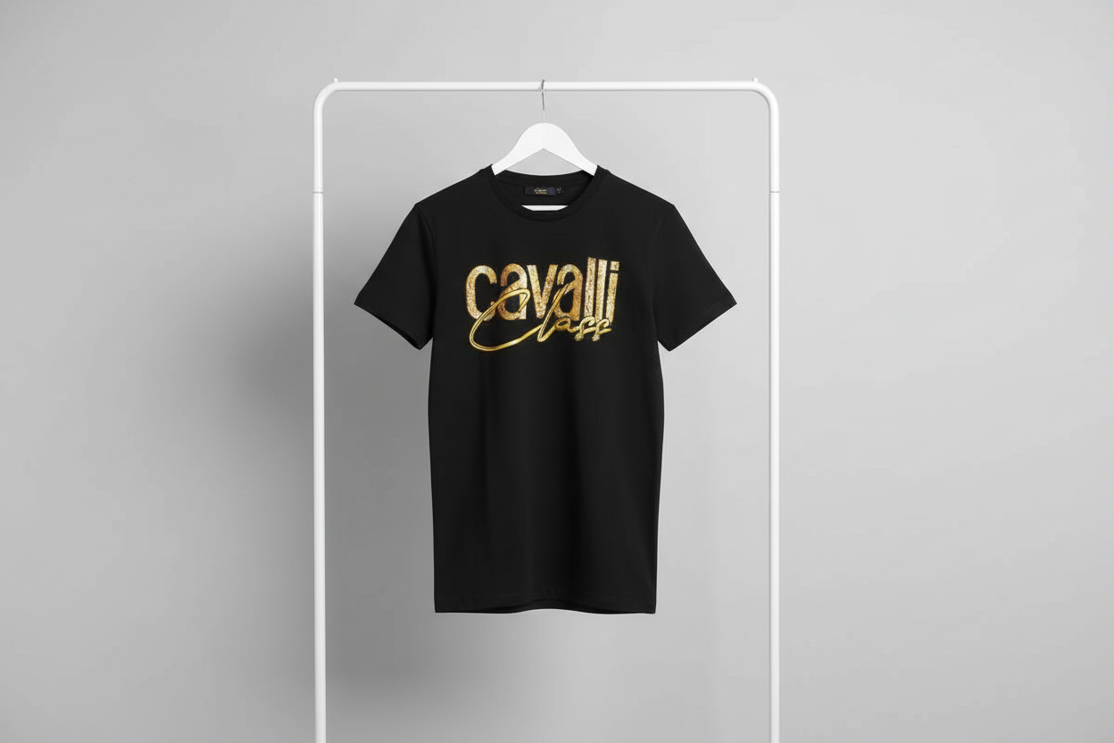 Cavalli Class Black T-Shirt